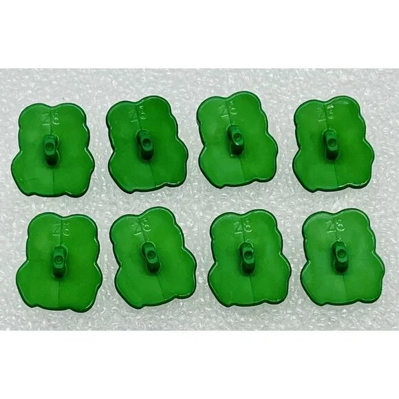 Dill Buttons Plastic Green Frog Googly Eyes Lot of 8 3/4 inch 20mm Germany - Picture 4 of 7